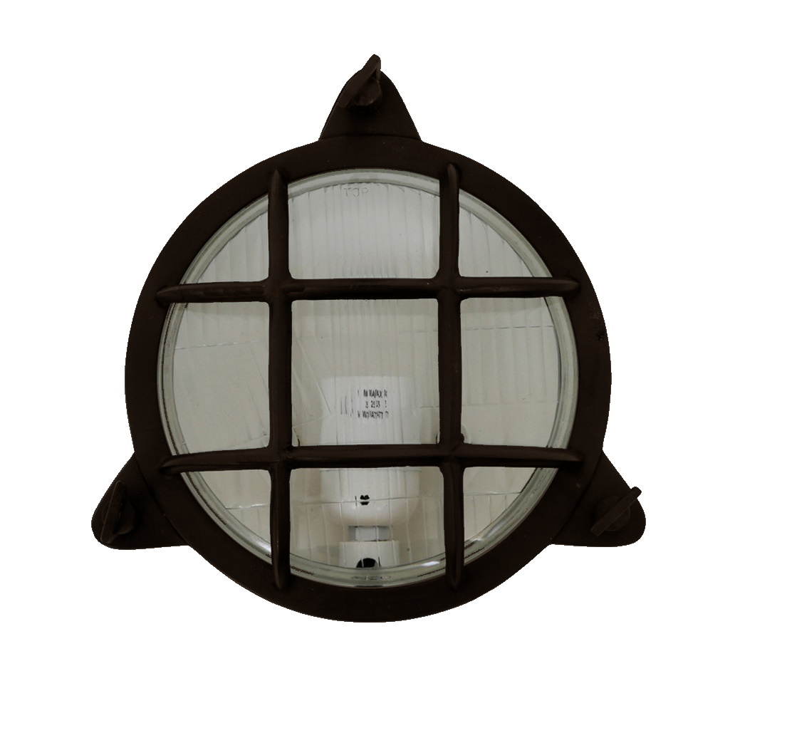 Muurlamp Clipper Gebrand Brons